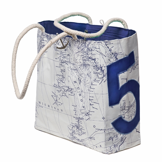Charlevoix Sail Bag Tote - Navy – Momentum Outfitters